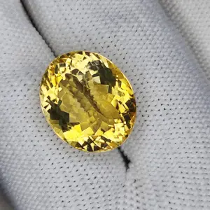 100% Natural Brandy Color Citrine, Oval Shape, Loose Gemstone, 14.30 Carat 16x13x10 MM, Unheated And Untreated for Citrine Ring and Jewelry