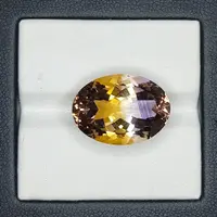 13.00 Carat 100% Natural Untreated 18x12x10 MM Ametrine Oval Shape Loose Gemstone Double Ametrine Bi Color Ametrine Ring Pendant Brooch 13.00 Carat 100% Natural Untreated 18x12x10 MM Ametrine Oval Shape Loose Gemstone Double Ametrine Bi Color Ametrine Ring Pendant Brooch