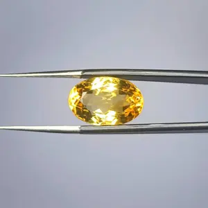 100% Natural Citrine, Merchant Stone of Wealth, Oval Shape,  Loose gemstone, 10.50 Carat 16x10x9 MM Unheated And Untreated For Citrine Ring