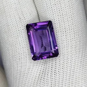13.30 Carat 17x13x8 Purple Amethyst 100% Natural Emerald cut Shape Loose Gemstone, February Birthstone, Amethyst Ring, Valentine gift
