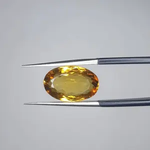 100% Natural Brandy Color Citrine, Oval Shape, Loose Gemstone, 05.00 Carat 14x9x7 MM, Unheated And Untreated for Citrine Ring and Jewelry