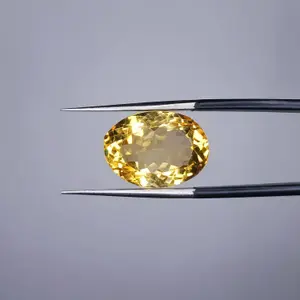 100% Natural Citrine, Merchant Stone of Wealth Oval Shape,  Loose gemstone, 10.30 Carat 15x11x10 MM, Unheated And Untreated For Citrine Ring