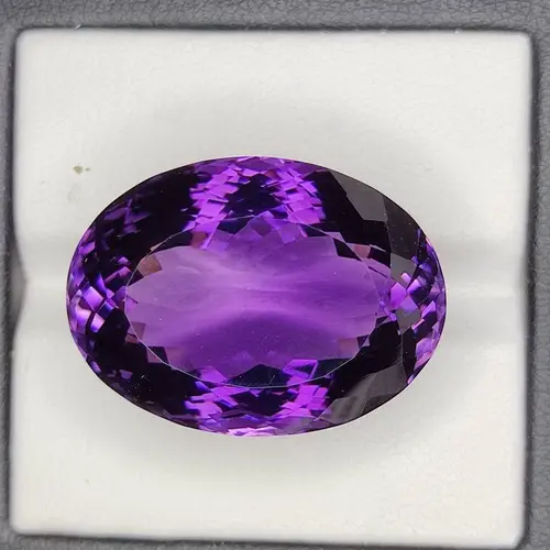 36.00 Carat 100% Natural Unheated Untreated Top Color Purple Amethyst Oval Shape Cut Loose Gemstone 25x18x14 MM For Making of Jewelry,
