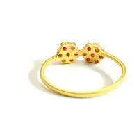 14k Rose gold-RUBY RING ,Sterling Silver,Matte Gold Plating ,July Birthstone ,Red Gemstone 14k Rose gold-RUBY RING ,Sterling Silver,Matte Gold Plating ,July Birthstone ,Red Gemstone