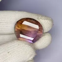 59.40 Carat 100% Natural Untreated 25x25x15 MM Ametrine Round Shape Loose Gemstone Double Ametrine, Bi Color Ametrine, Ametrine Pandent 59.40 Carat 100% Natural Untreated 25x25x15 MM Ametrine Round Shape Loose Gemstone Double Ametrine, Bi Color Ametrine, Ametrine Pandent