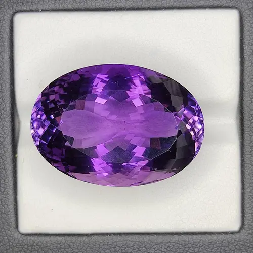 39.00 Carat 100% Natural Unheated Untreated Top Color Purple Amethyst Oval Shape Cut Loose Gemstone 25x17x14 MM For Making of Jewelry,