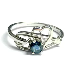 DAINTY BLUE SAPPHIRE ,sterling silver ring ,sapphires Engagement ring ,Blue Birthstone,September Birthstone, neelam Gemstone..