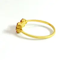 14k Rose gold-RUBY RING ,Sterling Silver,Matte Gold Plating ,July Birthstone ,Red Gemstone 14k Rose gold-RUBY RING ,Sterling Silver,Matte Gold Plating ,July Birthstone ,Red Gemstone