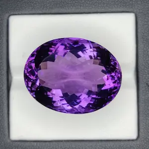 42.00 Carat 25x29x14 Purple Amethyst 100% Natural Oval Shape Loose Gemstone, February Birthstone, Amethyst Ring, Valentine gift