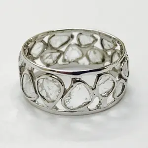 DIAMOND RING ,Natural Rose cut diamond, antique ring, diamonds vintage rings, Victorian antique jewelry ,handmade jewelry