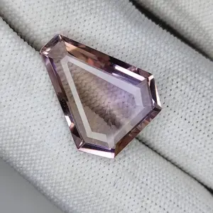13.80 carat 100% Natural Unheated and Untreated Ametrine Trillion shape Cut Loose Gemstone 18x22x8 MM for making of jewelry / ring.