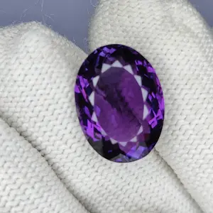9.80 Carat 17x12x7 Purple Amethyst 100% Natural Oval Shape Loose Gemstone, February Birthstone, Amethyst Ring, Valentine gift