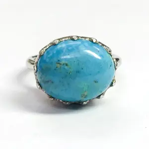 TURQUOISE RING , Natural Turquoise Ring , turquoise jewelry , Aqua color , Rare  Arizona Turquoise, December Birthstone, Unisex Ring ...