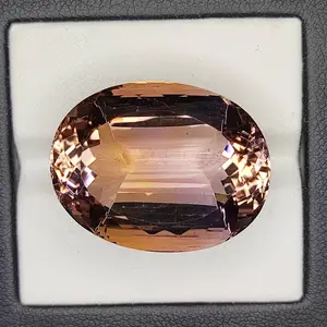 39.50 Carat 100% Natural Untreated 25x19x13 MM Ametrine Oval Shape Loose Gemstone Double Ametrine, Bi Color Ametrine, Ametrine Pandent