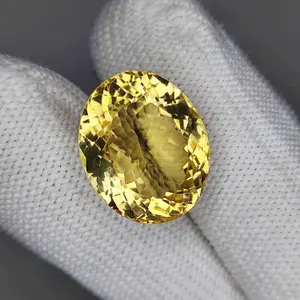 100% Natural Brandy Color Citrine, Oval Shape, Loose Gemstone, 19.00 Carat 18x15x12  MM, Unheated And Untreated for Citrine Ring and Jewelry