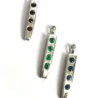 Precious Pendant EMERALD RUBY SAPPHIRE , Sterling silver ,Men n Women Jewelry ,Hand-Forged , High finished , Lovely Valentine Gift For her Precious Pendant EMERALD RUBY SAPPHIRE , Sterling silver ,Men n Women Jewelry ,Hand-Forged , High finished , Lovely Valentine Gift For her