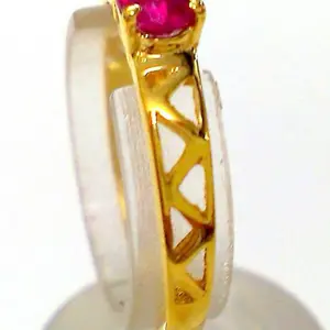 RUBY ENGAGEMENT RING,filigree Work,Natural red ruby,Wedding gift for her,July birthstone,Fine Jewelry