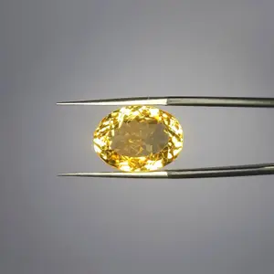 100% Natural Citrine, Merchant Stone of Wealth, Oval Shape,  Loose gemstone, 12.50 Carat 16x12x10 MM Unheated And Untreated For Citrine Ring