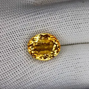 100% Natural Citrine, Merchant Stone of Wealth, Oval Shape, Loose gemstone, 11 Carat 15x12x9 MM For Citrine Ring and Jewelry.