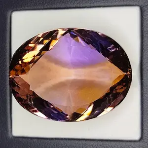 65.50 Carat 100% Natural Untreated 30x23x15 MM Ametrine Ovsl Shape Loose Gemstone Double Ametrine, Bi Color Ametrine, Ametrine Pandent