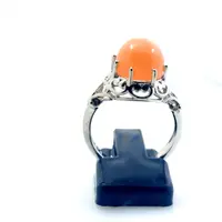 ORANGE MOONSTONE RING ,Natural Moonstone ,Sun stone Gemstone ,Red Moonstone Cabochon ,Peach Moonstone Cabochons ORANGE MOONSTONE RING ,Natural Moonstone ,Sun stone Gemstone ,Red Moonstone Cabochon ,Peach Moonstone Cabochons