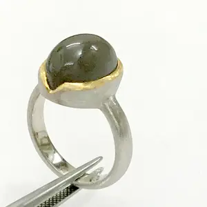 BLACK MOONSTONE RING ,Matte Finish Texture Men Ring ,925 sterling silver Unisex Ring, Moonstone Cabochon 10x14 mm oval , fathers day gift