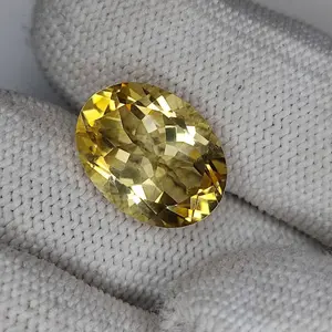 100% Natural Citrine, Merchant Stone of Wealth, Oval Shape,  Loose gemstone, 8.35 Carat 16x12x8 MM Unheated And Untreated For Citrine Ring