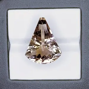 16.20 carat 100% Natural Unheated and Untreated Ametrine Round Cut Loose Gemstone 21x17x10 MM for making of jewelry / ring.