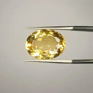 100% Natural Citrine, Merchant Stone of Wealth, Oval Shape,  Loose gemstone, 09.25 Carat 16x12x8 MM, Unheated And Untreated For Citrine Ring