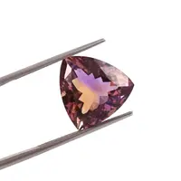 12.60 Carat 100% Natural Untreated 15x15x10 MM Ametrine Trillion Shape Loose Gemstone Double Ametrine, Bi Color Ametrine, Ametrine Pandent 12.60 Carat 100% Natural Untreated 15x15x10 MM Ametrine Trillion Shape Loose Gemstone Double Ametrine, Bi Color Ametrine, Ametrine Pandent