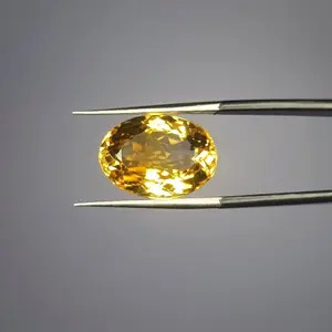 100% Natural Citrine, Merchant Stone of Wealth, Oval Shape,  Loose gemstone, 09.70 Carat 16x11x9 MM Unheated And Untreated For Citrine Ring