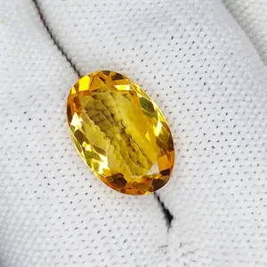 100% Natural Brandy Color Citrine, Oval Shape, Loose Gemstone, 6.10 Carat 15x10x6 MM, Unheated And Untreated for Citrine Ring and Jewelry