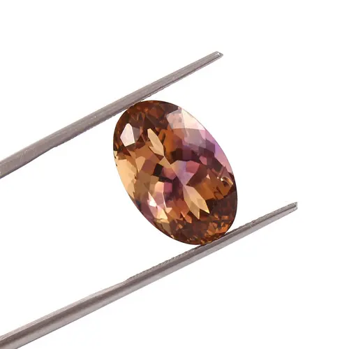13.95 Carat 100% Natural Untreated 17x12x11 MM Ametrine Oval Shape Loose Gemstone Double Ametrine, Bi Color Ametrine, Ametrine Pandent