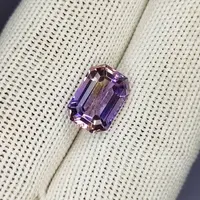 4.80 Carat 100% Natural Untreated 12x8x7 MM Ametrine Rectangle Shape Loose Gemstone Double Ametrine Bi Color Ametrine Ring Pendant Brooch 4.80 Carat 100% Natural Untreated 12x8x7 MM Ametrine Rectangle Shape Loose Gemstone Double Ametrine Bi Color Ametrine Ring Pendant Brooch