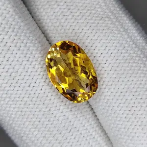 100% Natural Brandy Color Citrine, Oval Shape, Loose Gemstone, 4.30 Carat 13x9x4 MM, Unheated And Untreated for Citrine Ring and Jewelry