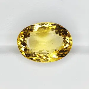 100% Natural Brandy Color Citrine, Oval Shape, Loose Gemstone, 13.70 Carat 17x13x10 MM, Unheated And Untreated for Citrine Ring and Jewelry