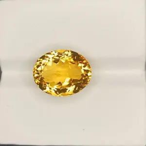 100% Natural Citrine, Merchant Stone of Wealth, Oval Shape,  Loose gemstone, 07.25 Carat 13x10x8 MM, Unheated And Untreated For Citrine Ring
