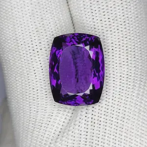 17.60 Carat 19x15x9 Purple Amethyst 100% Natural Rectangle Shape Loose Gemstone, February Birthstone, Amethyst Ring, Valentine gift