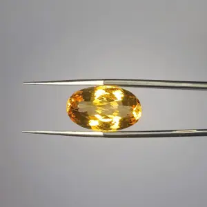 100% Natural Citrine, Merchant Stone of Wealth, Oval Shape,  Loose gemstone, 10.80 Carat 18x11x9 MM Unheated And Untreated For Citrine Ring