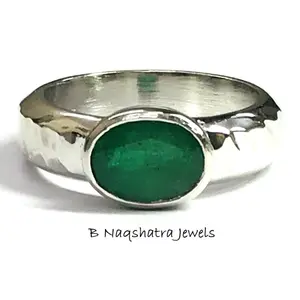 EMERALD OVAL MEN Ring in 925 Sterling Silver ,May birthstone ,Fathers day gift ,Gift For Him , 2.10 ct wt Emerald Oval , Men's Jewelry ...