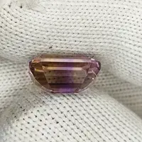 5.85 Carat 100% Natural Untreated 13x9x7 MM Ametrine Rectangle Shape Loose Gemstone Double Ametrine Bi Color Ametrine Ring Pendant Brooch 5.85 Carat 100% Natural Untreated 13x9x7 MM Ametrine Rectangle Shape Loose Gemstone Double Ametrine Bi Color Ametrine Ring Pendant Brooch