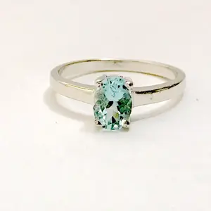 AQUAMARINE RINGS , March birthstone , birthday ring for her , seawater ring,natural aquamarine , sky blue ring, valentine gift