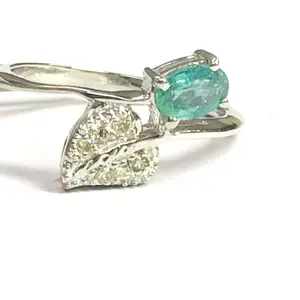 Natural Emerald Ring For Women-Emerald Jewelry-Green Gemstone Ring-Genuine Emerald Ring,Fine Jewelry