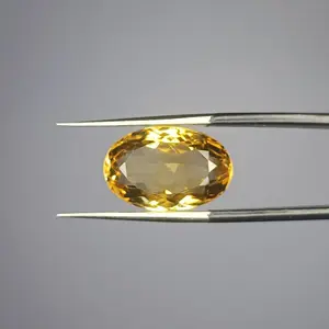 100% Natural Citrine, Merchant Stone of Wealth, Oval Shape,  Loose gemstone, 08.50 Carat 16x11x7 MM Unheated And Untreated For Citrine Ring