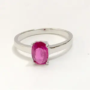 RUBY RING-Gift For her,Fine Jewelry, Red Ruby Gemstone , July birthstone.