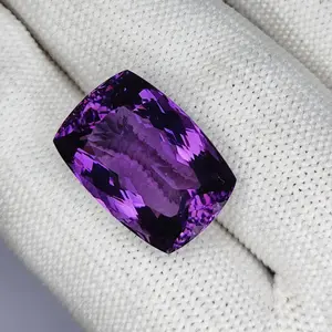16.85 Carat 19x13x10 Purple Amethyst 100% Natural Rectangle Shape Loose Gemstone, February Birthstone, Amethyst Ring, Valentine gift