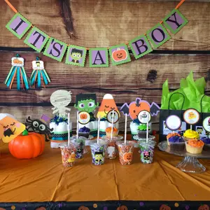 Halloween Baby Shower Theme Bundle, Halloween Party Decorations, Diaper Cakes, Fall theme Baby Shower, Toppers, Centerpieces, Party Favors