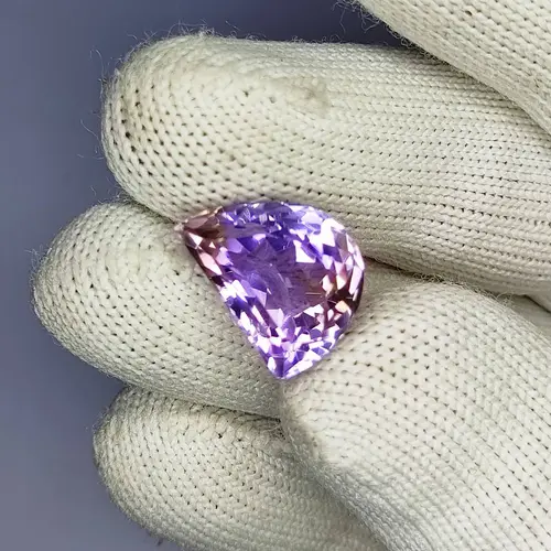 11.10 Carat 100% Natural Untreated 15x11x10 MM Ametrine Fancy Shape Loose Gemstone Double Ametrine Bi Color Ametrine Ring Pendant Brooch