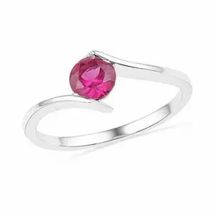 925 Sterling silver ruby ring, Red ruby, July Birthstone, Gift for mom, Natural ruby, Ring for wedding / Engagement Statement Ring