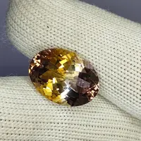 13.00 Carat 100% Natural Untreated 18x12x10 MM Ametrine Oval Shape Loose Gemstone Double Ametrine Bi Color Ametrine Ring Pendant Brooch 13.00 Carat 100% Natural Untreated 18x12x10 MM Ametrine Oval Shape Loose Gemstone Double Ametrine Bi Color Ametrine Ring Pendant Brooch
